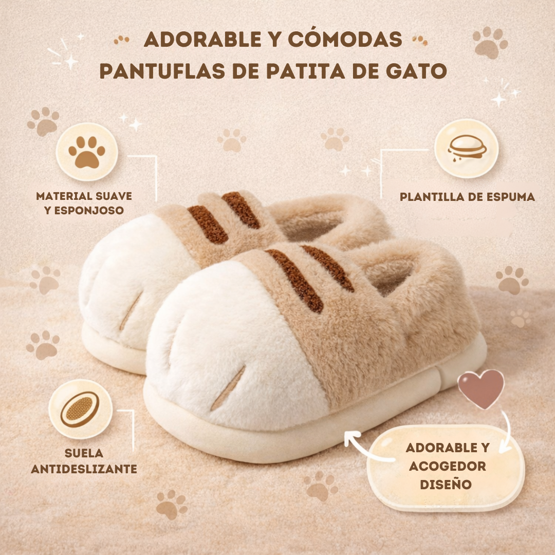 CozzyPaw - Pantuflas Garra de Gato