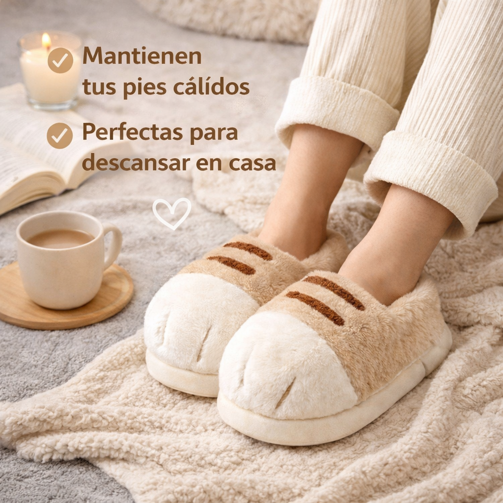 CozzyPaw - Pantuflas Garra de Gato